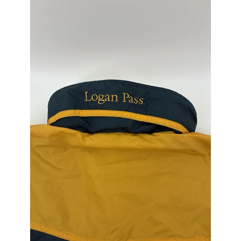 Vintage Columbia Sportswear Men's Large Insulated Jacket Teal Yellow Logan Pass
